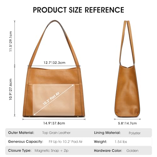 Bolso Tote de Cuero Kattee para Mujer miniatura 3