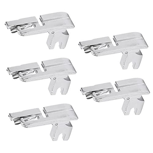 5 piezas pie zurcido acero inoxidable bajo para máquina de coser