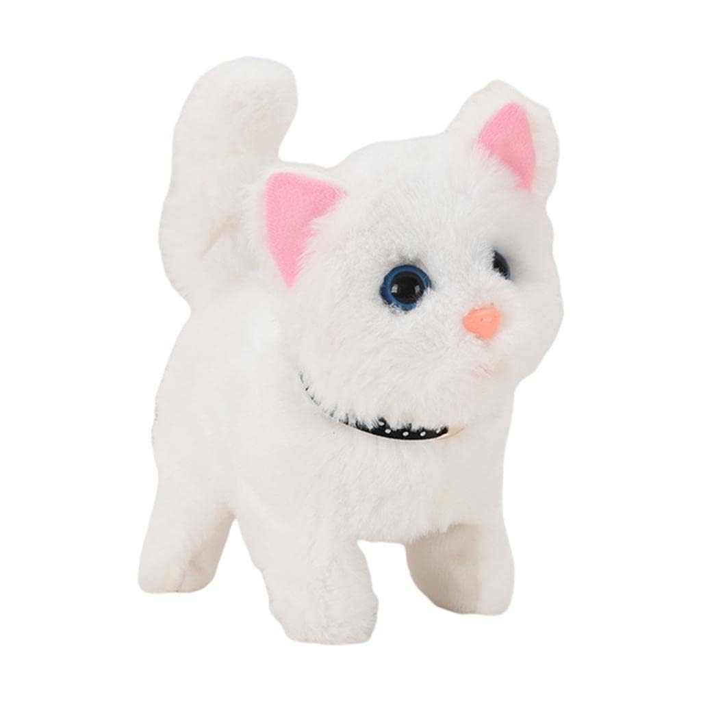 Aqify Hopping Walking Cat Toy with Sounds, Walking Cat Wiggling Tail, Twitching Mouth and Nose, Educational Interactive Cat Toy for Baby Kids 2