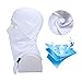 LONGLONG Balaclava Face Mask- 2 Pcs Sun Protection Mask Dustproof, Breathable Summer Full Face Cover for Motorcycle, Cycling White