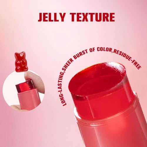 Image of Seven Seas Jelly Blush Tint | Moisturising | Long-Lasting Lip and Cheek Tint | Highly Pigmented | Smudgeproof | Jelly tint for Women and Girls (03-Cherry, 5G)