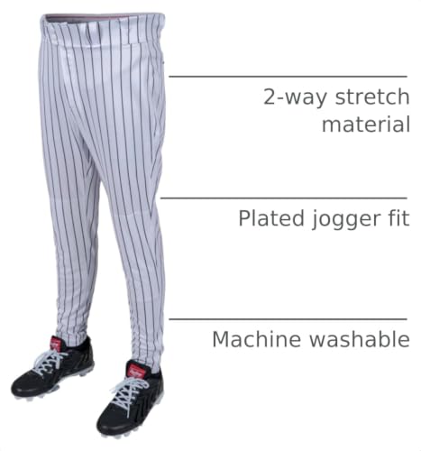 Image of Rawlings | Boy's Pro 150 Series Baseball Pants | Pro Taper Fit | Youth Sizes | Pinstripe | Multiple Colors