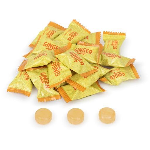 Ginger Hard Candy, Citrus Orange 2 lb bag, Individually