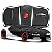 SHARPER IMAGE Miniature Toy RC Italia Sports Car 1:50 Scale Luxury Cars-Inspired Design with LED Headlights & Brake Lights, Black and White, Long Range 2.4 GHz Frequency Remote Control