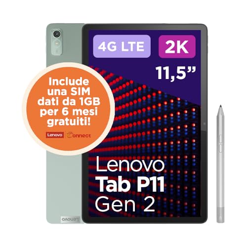 Lenovo Tab P11 Seconda Generazione, Display 2K da 11.5