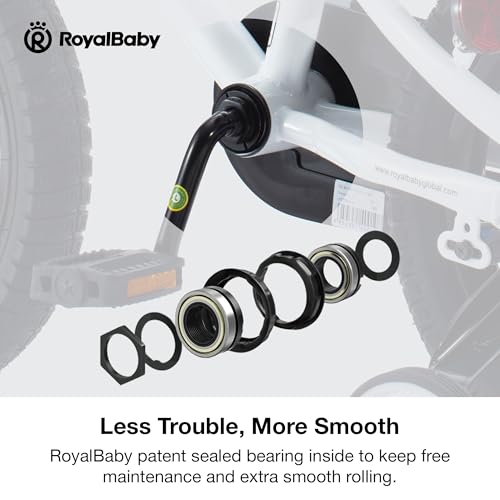image for RoyalBaby Freestyle Kids Bike 14 Inch Childrens Bicycle with Training 