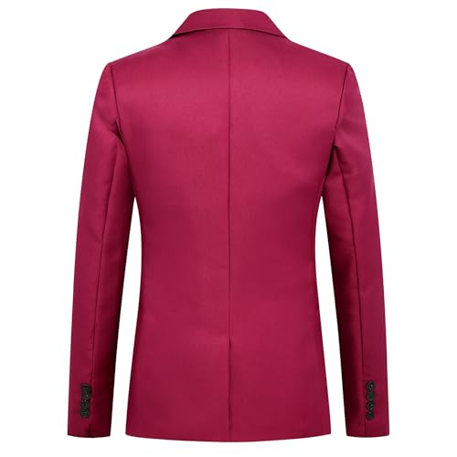 Men's Lapel Suit Jacket Lightweight One Button Suit Coats Casual Solid Color Men Jacket Blazer2