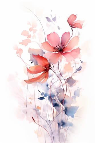 Art mural bouquet de couleurs avec fleurs au format A2 pour sublimer la décoration de votre salon