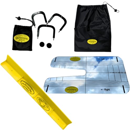 The Putting Arc T3 Mirror Bundle Golf Putting Trainer Aid for Accuracy Alignment Stroke Path & Eye Line Premium Putting Mirror for Practice & Drills