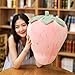 JMHomeDecor Plüschtiere 50Cm Erdbeer Gefüllte Kissen Sofa Kissen Gefüllte Früchte Babyspielzeug Für Kinder Geburtstagsgeschenk Für Kinder Mädchen Freunde