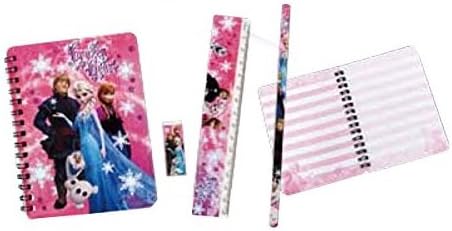 Frozen Heart Elsa & Friends 4 pieces stationery set