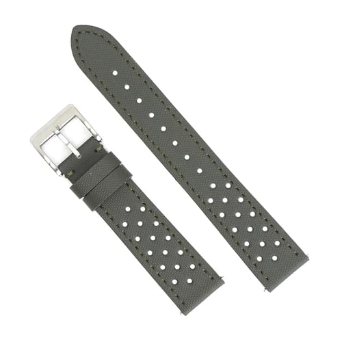 Correa de reloj de 22mm yingyingjia de tela de vela perforada con pasadores rápidos