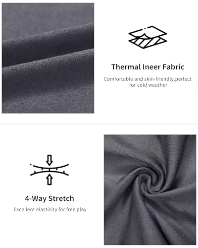 Boys Thermal Underwear Set - Ultra Soft Fleece Lined Long Johns Tops & Bottoms Cold Weather Base Layer for Winter4