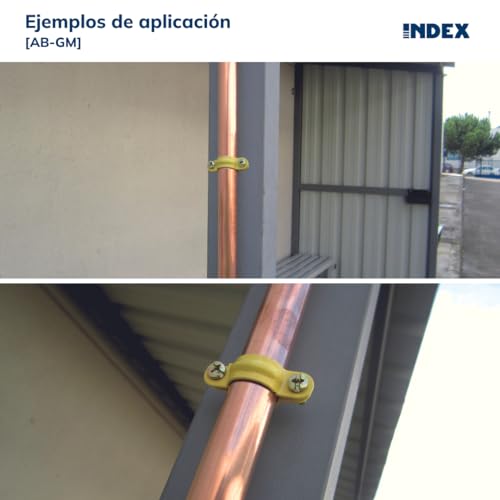 Index abgm018 Schelle gelbe gasmica mit tirafondo 18 (Packung mit 100 UD.)