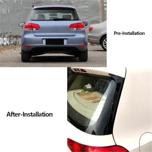 Diffuseur d'ailes de lunette pour Golf 6 MK6 améliorant la silhouette