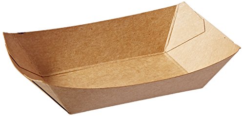 Bagcraft Papercon 300694 EcoCraft Grease Resistant Food Tray, 1/4-lb Capacity, 1-1/8