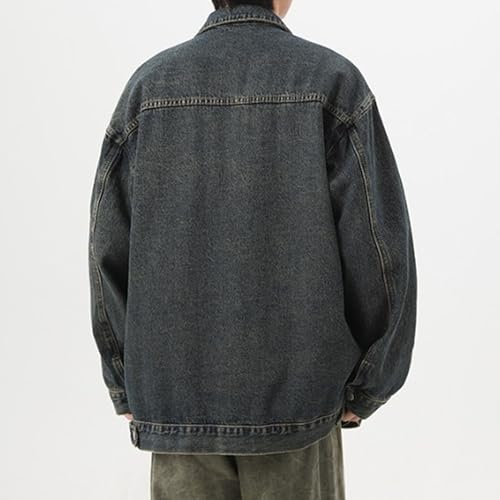 Chaqueta de mezclilla para hombre estilo vintage lavado miniatura 5