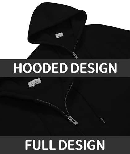 Mens Fleece Hoodies Zip Up Warm Thick Winter Jacket - image 5
