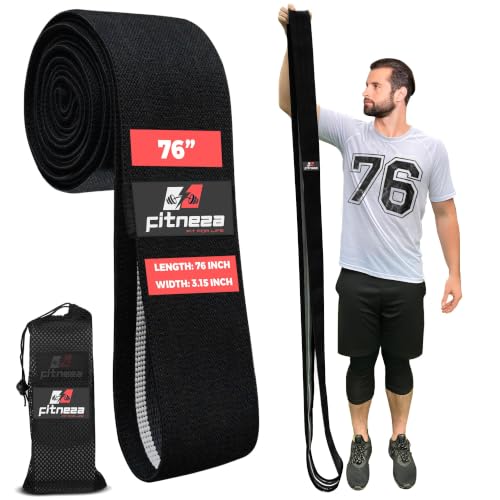 76-Inch-Premium-Extended-Length-Fabric-Resistance-Bands-for-Working-Out--3-Wide-Non-Slip-Extra-Long--No-Pinching-Snapping--Exercise-Workout-Fitness-Stretch-Band-for-Pilates 76" Inch Premium Extended Length Fabric Resistance Bands for Working Out – 3" Wide Non-Slip Extra Long – No Pinching & Snapping – Exercise Workout Fitness Stretch Band for Pilates - Image 1