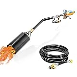 DOMINOX Propane Torch Weed Burner Weed Torch 500,000 BTU Propane Gas Blow Torch Head with Push...