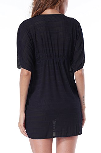 Womens Summer Sexy See-Through Bikini Cover up Sun Protective Beach Dress