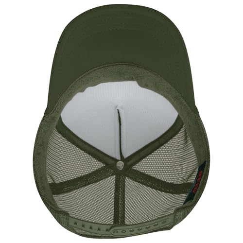 Image of OTTO Polyester Foam Front 5 Panel High Crown Mesh Back Trucker Hats in 97, Bulk, Wholesale