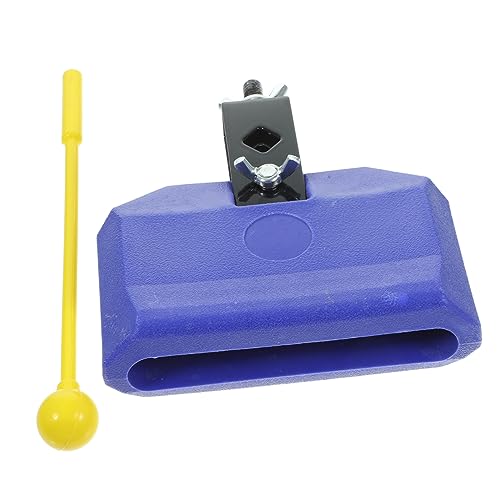 Yardwe Cowbell Noisemaker Professional Percussion Instrument Durable Material Sound for Music Education for Festivals Random