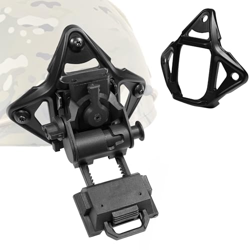 Night Vision Mount - NVG Tactical Helmet Mount for L4G69/ PVS15/PCS18/GPNV18 NVG Helmet Mount, Tactical Airsoft NVG Mount for 3-Hole Tactical Helmet Airsoft Helme
