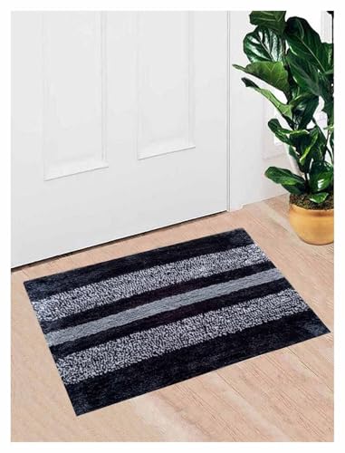 Image of Door Mats for Home | Door Mats for Home Entrance | Door Mat for Bathroom| Soft & Super Absorbent Mats for Shower | Washable, Non-Slip & Quick-Drying Mats (Pack of 2) (Blue)