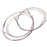 Abaodam Juego de 4 Cuerdas Simples para Laúd Chino Pipa At-40, Repuesto Resistente Buena Textura, Incluye Cuerdas 1, 2, 3 y 4 para Práctica y Uso Musical Tradicional