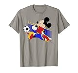 19DNMC00181A-001 Disney Mickey Mouse Spain Soccer Uniform Portrait Camiseta