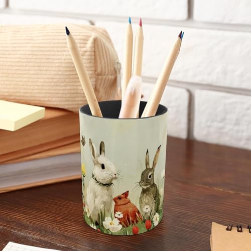 Fournitures de bureau et pot à crayons lapin en métal - 5