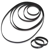 8 Stück 3D Drucker Zahnriemen, 6mm Breite Closed Loop Gummiriemen Geschlossen Riemen 110mm 112mm 122mm 158mm 200mm 280mm 300mm 400mm Breite 6mm Riemen für 3D-Drucker