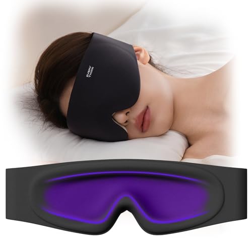 Sleep-Mask-for-Men-Women-Eye-Masks-for-Sleep-100-Blackout-Eye-Covers-for-Sleeping-Eye-Mask-for-Lash-Extensions-3D-Zero-Eye-Pressure-Travel-Eye-Mask-Blindfold-for-Side-Sleeper Sleep Mask for Men Women - Eye Masks for Sleep, 100% Blackout Eye Covers for Sleeping, Eye Mask for Lash Extensions, 3D Zero Eye Pressure Travel Eye Mask Blindfold for Side Sleeper - Image 1