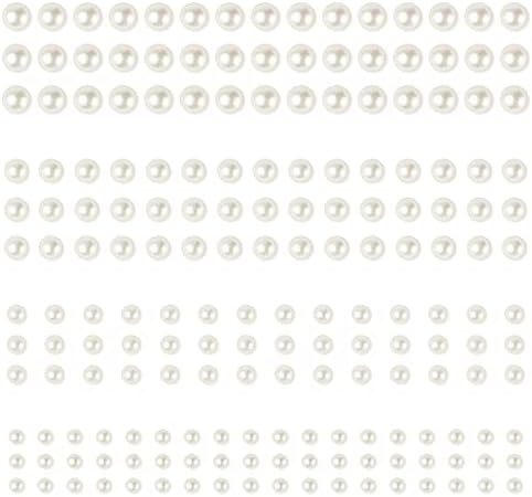 Vicloon 1300Pcs Self Adhesive Bling Clear Rhinestone Stickers, 4 Sheets Acrylic Crystal Gems Stickers with Pick Up Tweezer for DIY Craft Jewel Clothes Makeup Festival Carnival Decro (3mm/4mm/5mm/6mm)
