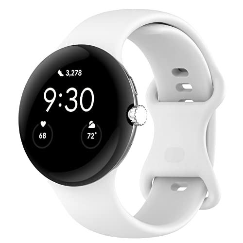 Image of Band Compatible with Google Pixel Watch Soft Silicone Sport Watch Bands Replacement Watch Strap Bracelet for Google Pixel Watch Smartwatch Accessories
