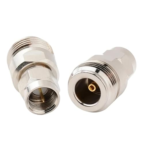 KNDFCC Set L16 N Male to F TV Male Copper 50ohm Straight R*/F Connector Adapters(F-J N-K)
