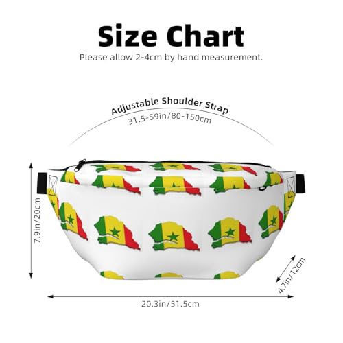 Sac banane de course Sénégal avec sangle réglable et design léger