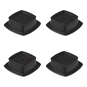 ProPlus Plaquettes de stabilisation empilable pour vérins Jeu de 4 pièces, Black