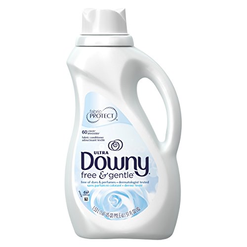 Downy Free & Gentle Liquid Fabric Conditioner (Fabric Softener), 51 FL OZ