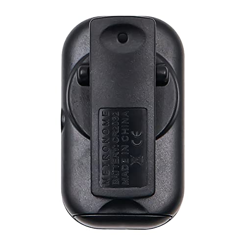 Alnicov Mini Digital Metronom Multifunktionales Metronom für Saxophon Klavier Gitarre Violine Flöte Trommel (schwarz)