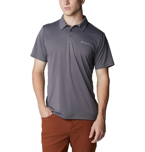Image of Columbia Men's Solid Regular Fit Hike Polo