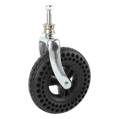 Xiuganpo Rueda de Mago Fija, TPE -Ruber de 7 Pulgadas de Diámetro Textura de la Colmena No -lip Lip Caster para Carro de Carro de Mano
