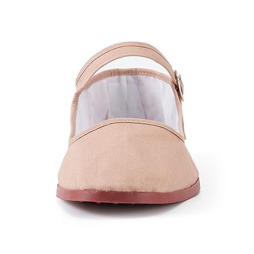 Image of Womens Classic China Flats, Casual China Doll Shoes, Cotton Mary Janes, Chinese Tai Chi Shoes