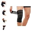 Elastic Breathable Wrap Ankle Extra Long Elastic Knee Wrap Compression Bandage Brace Support for Legs, Plantar Fasciitis, Stabilising Ligaments, Joint Pain, Squat, Basketball, Running, Tennis