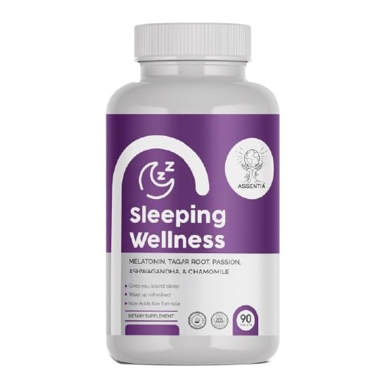 ASSENTIA Sleeping Wellness Pills Melatonin 10mg | Pack of 1 | Tablets for Better Sleep enriched with Tagar root, chamomile and passion flower extract (Count of 90)-image-16