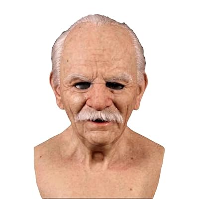 Swtgaah Máscara facial de terror para hombre viejo, ideal para Halloween (estilo 3) | Ya disponible en tu tienda friki favorita! En mundofriki.es! Swtgaah Máscara facial de terror para hombre viejo, ideal para Halloween (estilo 3) | Ya disponible en tu tienda friki favorita! En mundofriki.es!