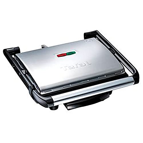 Tefal GC241D12 Grill carne e panini multifunzione, 2000 Watt da riporre in verticale, Nero/Argento