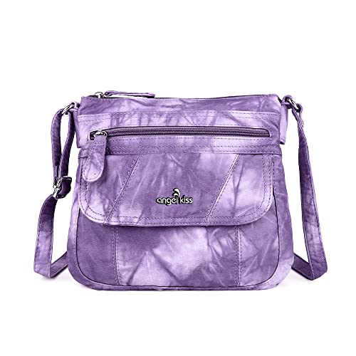 Petit sac à bandoulière en cuir pour femme violet ajusté pour vos essentiels
