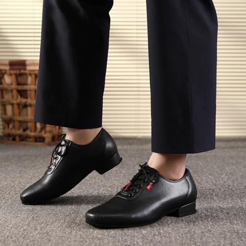 Men's Ballroom Dance Shoes for Tango Waltz Latin Swing Bachata Social Salsa with Suede Sole3